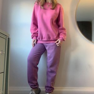 Urban Outfitters x Russell Athletic Pink Jogger Set